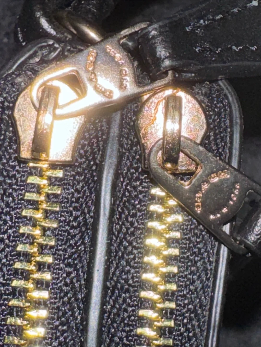 Coach Black & Brown Leather Signature Wristlet Charm